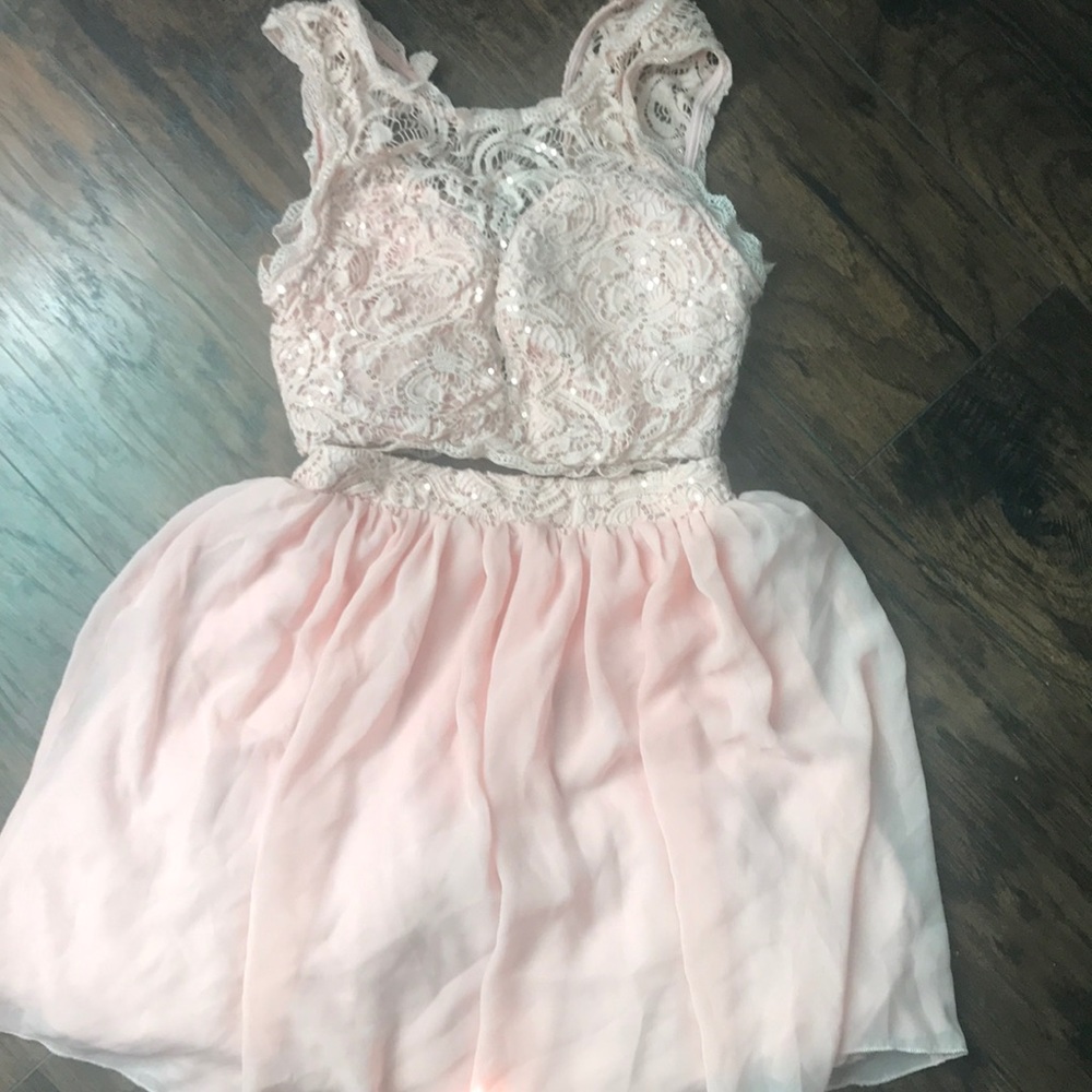 Peach color dress form Dillard’s, worn once